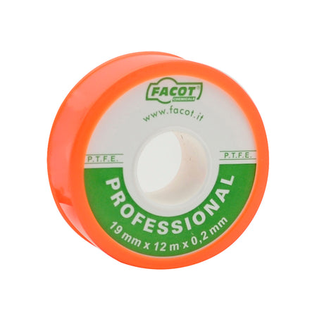 Nastro P.T.F.E Teflon Professional- H 19 Mm X 12 M- Facot- Pezzi 1