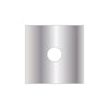 Rosone Inox Quadrato 80X80 Nastro Bioadesivo- Foro D. 20 Mm- Debor- Pezzi 1