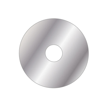 Rosone Inox Tondo D. 80 Con Bioadesivo- Foro D. 20 Mm- Debor- Pezzi 1