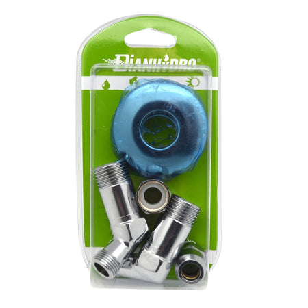 2 Pz Squadrette Sottolavabo Esagonali Calotta Alta A 45 ° Blister- Pz. 2 - 1/2 X 3/8 Diam. 10- Faidf- Pezzi 1