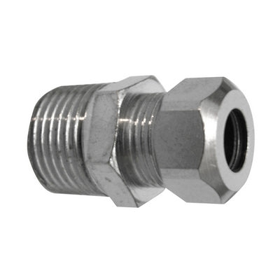 Nipple Bicono Cromato Per Cannette- 3/8 X 3/8 Diam. 12- Dhimp- Pezzi 1