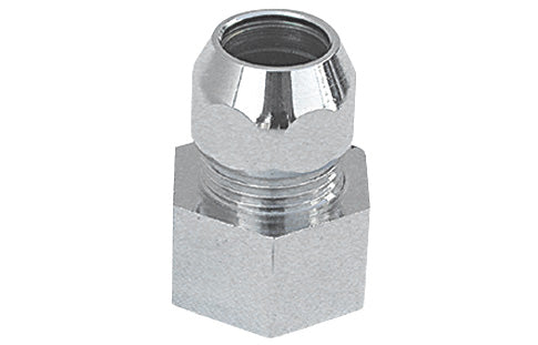 Raccordo Mf Con Dado Conico Cromato- 1/2 X 3/8 Diam. 10- Alber- Pezzi 1