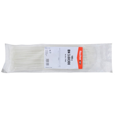 Fascette Elettricista Nylon 2,5x200mm – 100 Pezzi, Colore Nero, Per Cavi E Fissaggi