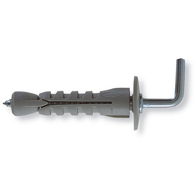 Tassello Nylon Per Cartongesso Con Gancio Medio- Diam. 9 Mm- Fisch- Pezzi 200