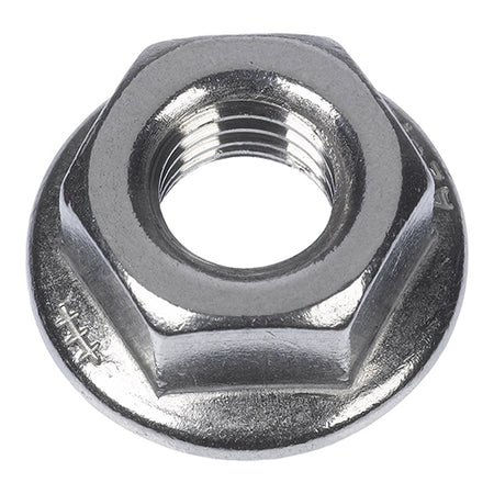 100 Pz Dadi Esagonali Flangiati Mu F In Acciaio- M10 Chiave 17 Mm- Fisch- Pezzi 1