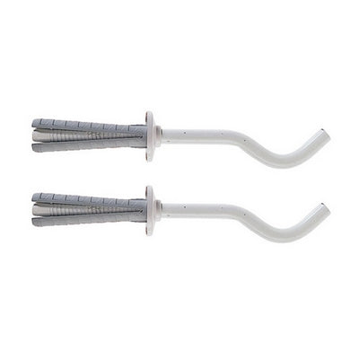 2 Pz Mensole Per Radiatori In Ghisa Tf 7 Fischer- 100 Bianca- Fisch- Pezzi 1