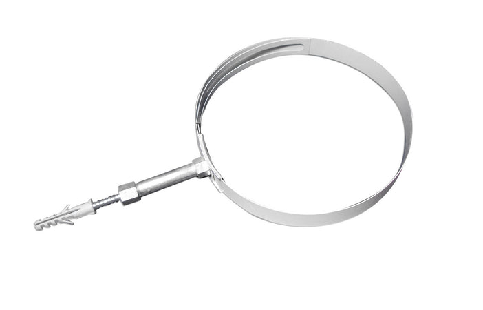 Collare A Regolazione Variabile Per Tubi-Fumo Verni. Bianco- Diam. 80-140- Dh- Pezzi 1