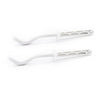 2 Pz Mensole Filettate Per Radiatori In Alluminio Verniciata- 9 X 220 Mm- Dh- Pezzi 1