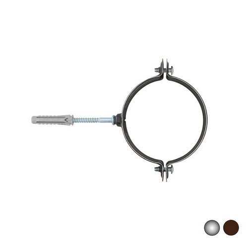 2 Pz Collari Rain Per Tubi Pluviali- Diam. 120 Zincato- Friul- Pezzi 25