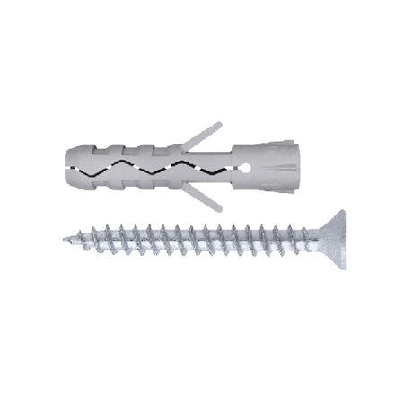 Tassello Tuvt In Nylon Senza Bordo Con Vite Tps- 8X40- Friul- Pezzi 100