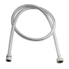 Flessibile Doccia Con Piattella Cromata Cm 120- Cromo- Remer- Pezzi 1