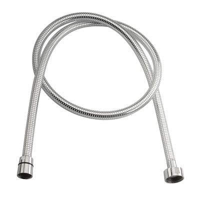 Flessibile Doccia Con Piattella Cromata Cm 120- Cromo- Remer- Pezzi 1