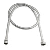 Flessibile Doccia Con Piattella Cromata Cm 120- Cromo- Remer- Pezzi 1