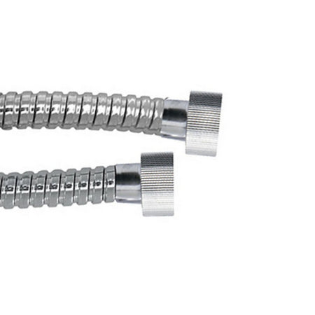 Flessibile Doccia In Acciaio Attacco 1/2Fx1/2 Zigrinato- Cm 40- Damas- Pezzi 1