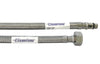 Flessibile Inox Per Rubinetterie Monocomando- F 3/8 X M 12 Cm. 40- Dh- Pezzi 1
