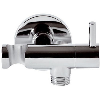 Rubinetto D'Arresto Minimal Con Supporto Doccia- Cromo- Remer- Pezzi 1