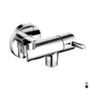 Presa Acqua Tonda Con Supporto Doccia E Arresto- Cromo- Dh- Pezzi 1
