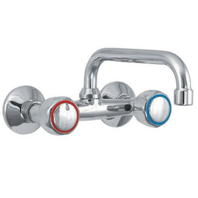 Gruppo Lavello A Muro Con Canna Superiore Serie Artos- Dhimp- Pezzi 1