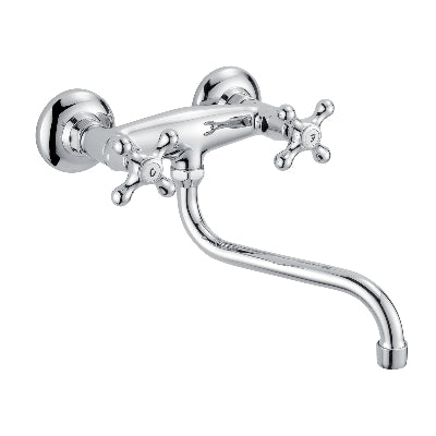 Gruppo Lavello A Muro Serie Marea- Cromo- Pb- Pezzi 1