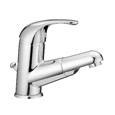 Monocomando Lavabo Con Doccetta Estraibile- Cromo- Pb- Pezzi 1