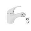 Monocomando Bidet Serie Marzia- Bianco Opaco-Cromo- Euror- Pezzi 1
