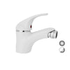 Monocomando Bidet Serie Marzia- Bianco Opaco-Cromo- Euror- Pezzi 1