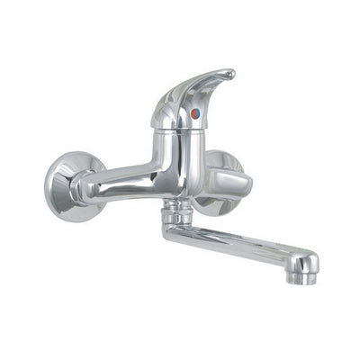 Monocomando Lavello A Muro Serie Marzia- Cromo- Euror- Pezzi 1