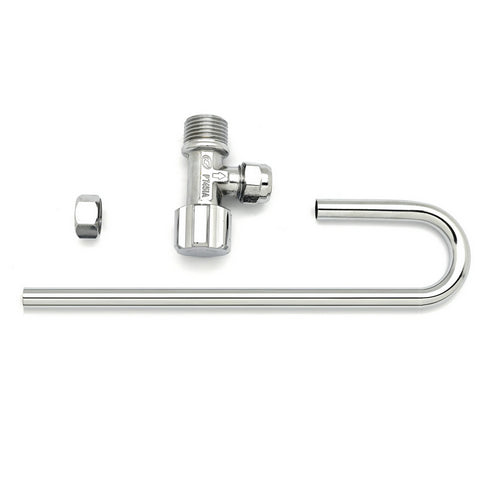 Rubinetto Wc Maschio 1/2 Con Tubo J- 1/2- Debor- Pezzi 1