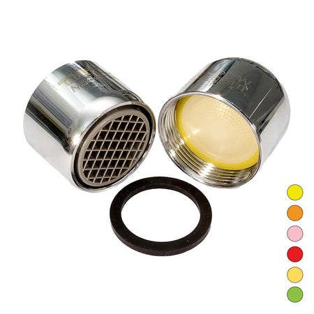 Aeratore Anticalcare Classic F 22 X 1- 1,7 L/Min - Giallo - R.A. 92%- Dh- Pezzi 10