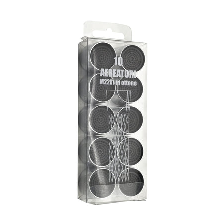 10 Pz Aeratori Femmina In Ottone Per Rubinetti 22X1- Mm 22 X 1- Dh- Pezzi 1