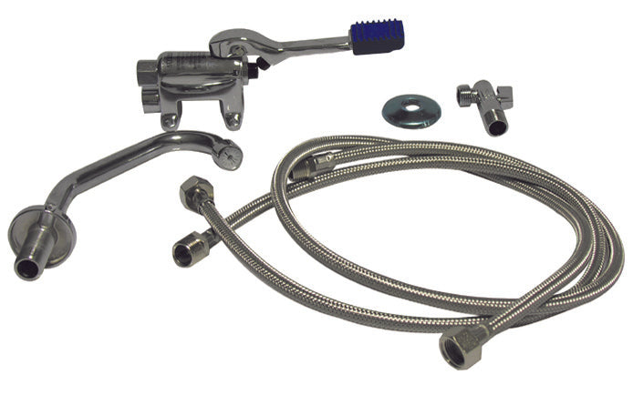 Kit Rubinetto Pedale 1 Via Esterno A Pavimento- Idral- Pezzi 1