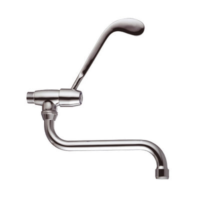 Rubinetto A Muro Leva Clinica Canna Girevole- Cromo- Tremolada Pezzi 1