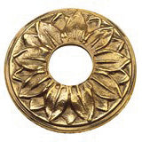 Rosone Di Ricambio Per Rubinetti Artistici Mod. Fiore- Giallo 3/4- Dh- Pezzi 1