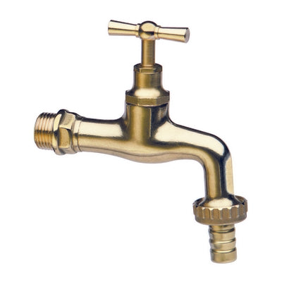 Rubinetto Portagomma In Ottone Lucidato- 3/4 (Dn 20)- Itap- Pezzi 1