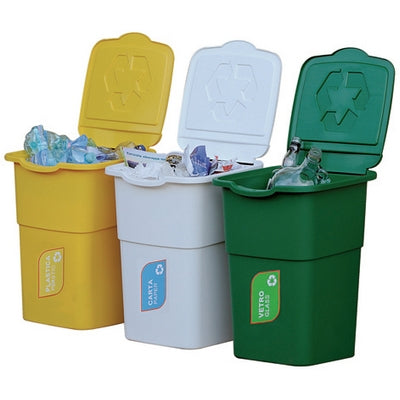 Pattumiera Raccolta Differenziata Set 3 Pz.- Ff- Pezzi 1