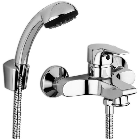 Monocomando Vasca Con Duplex Serie Flat- Cromo- Zucch- Pezzi 1