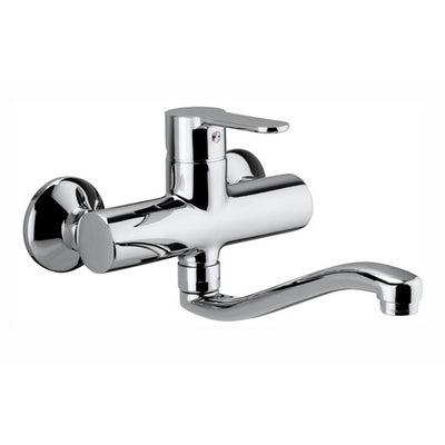 Miscelatore Monoc. Lavello A Muro Linea Blu- Cromo- Paffo- Pezzi 1