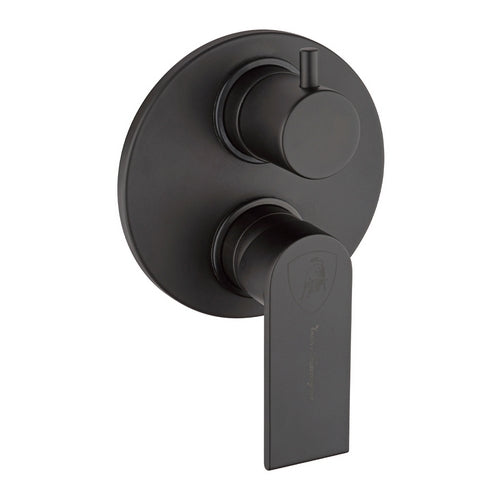 Monocomando Incasso Doccia Con Deviatore Laguna- Nero Opa Leva Nera+Leva Aranci- Lambo- Pezzi 1