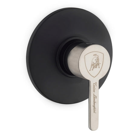 Miscelatore Monocomando Incasso Doccia Mugello- Nero Opaco - Leva Inox- Lambo- Pezzi 1