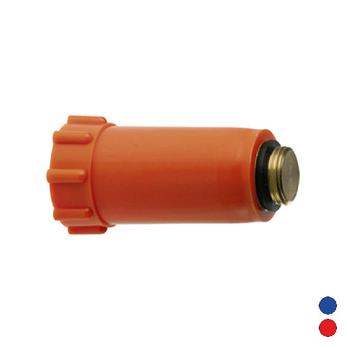 Tappo Di Collaudo Impianto C/Filetto In Ottone- Blu - 1/2- Remer- Pezzi 1