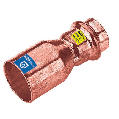 Manicotto Di Riduzione Mf In Rame A Pressare Acqua/Gas- Diam. 22 X 18- Frabo- Pezzi 1