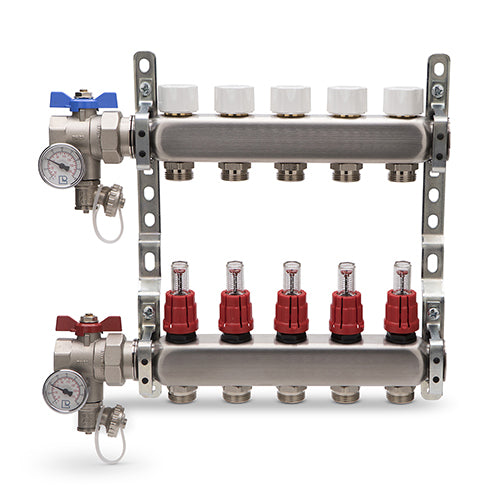 Collettore Di Distribuzione In Acciaio Inox Completo Aton- 7 Vie 1 X 3/4- Aton- Pezzi 1