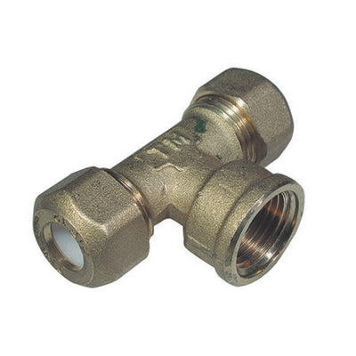 Tee Femmina Per Rame Con Ogiva Teflon Tiemme- 1/2 X 10R- Tiemm- Pezzi 1