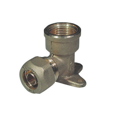 Gomito A 90 ° Femmina Con Flangia Per Tubo Cobra-Pex- 1/2 X 18- Tiemm- Pezzi 1