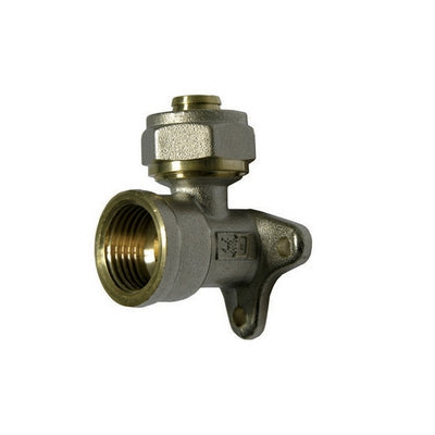 Raccordo Curvo Femmina Con Flangia A 3 Fori Dfx Per Multistrato- Diam. 3/4 X 20 -Conf- Faidf- Pezzi 1