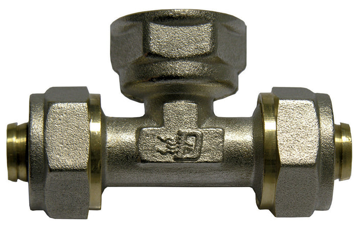 Raccordo A Tee Femmina Dfx Per Multistrato- Diam. 1/2 X 16 -Conf- Faidf- Pezzi 1