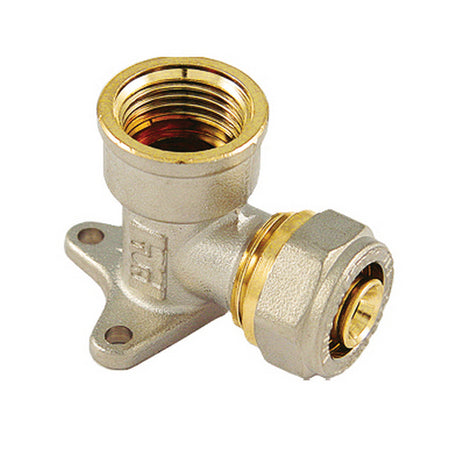 Raccordo Curvo Femmina Con Flangia Serie Ins Per Multistrato- 1/2 X 16- Tiemm- Pezzi 1