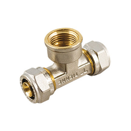 Raccordo A T Femmina Serie Ins Per Multistrato- 20 X 3/4 X 20- Tiemm- Pezzi 1