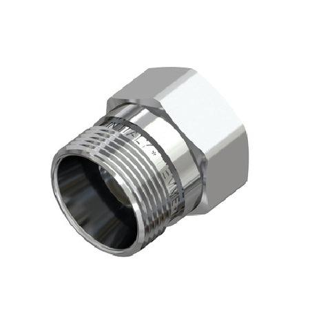 Raccordo Diritto Femmina Cromato- 1/2 - 24X19 Fil (D.16)- Tiemm- Pezzi 1