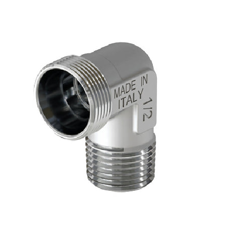 Raccordo Curvo Maschio Cromato- 1/2 - 24X19 Fil (D.16)- Tiemm- Pezzi 1